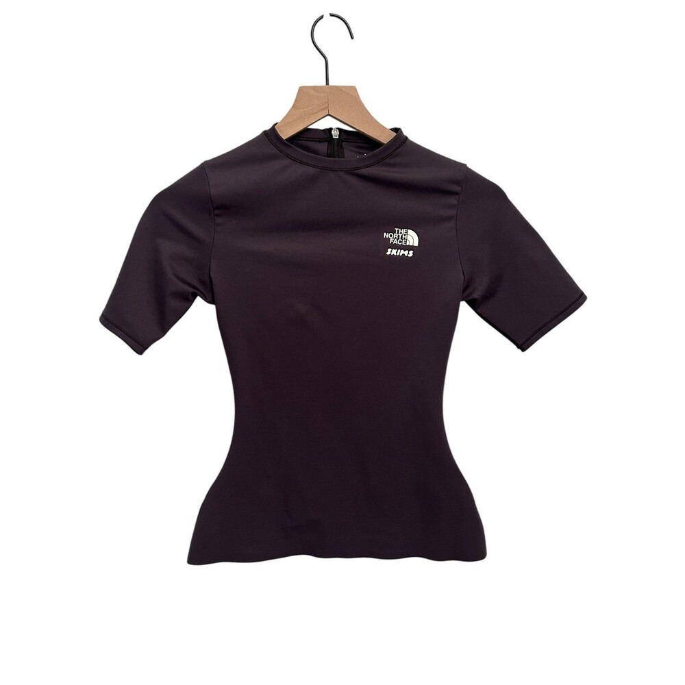 The North Face TNF X SKIMS Refina Short Sleeve Top Phoenix Small New